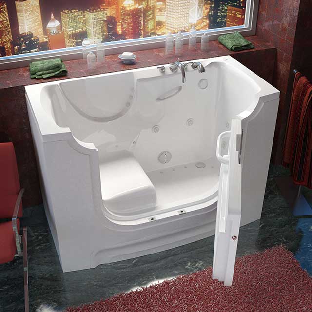 Walk in tub and handicap shower from Aging Safely Baths