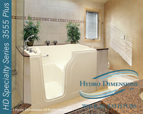 Hydro Dimensions 3555 Plus Walk In Tub