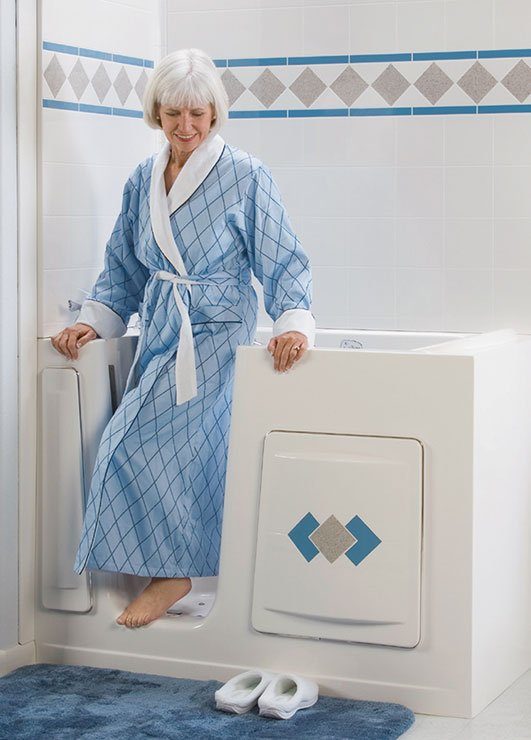 Professionally installed accessible bathing system