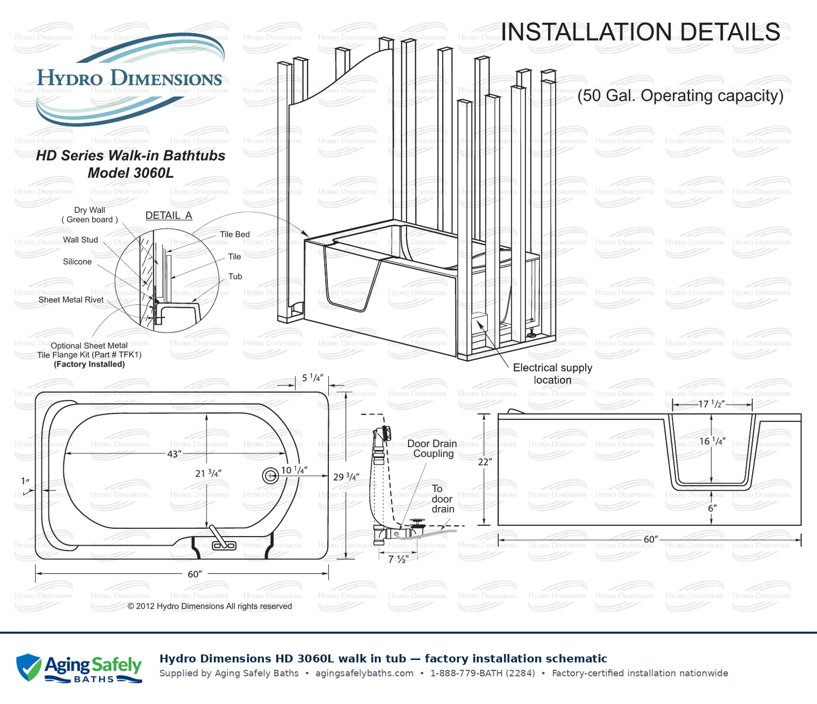 Factory schematic with dimensions