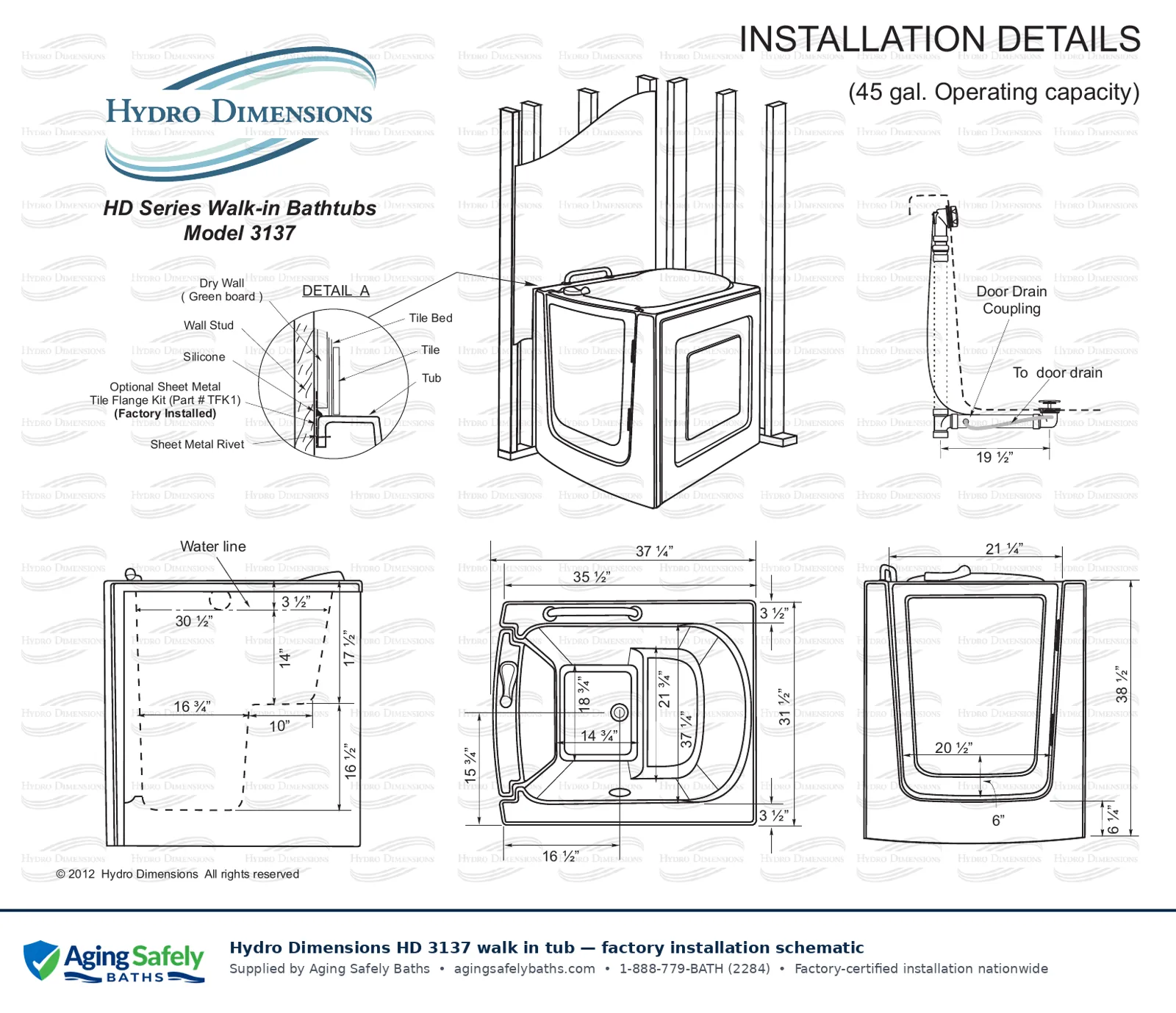 Factory schematic with dimensions